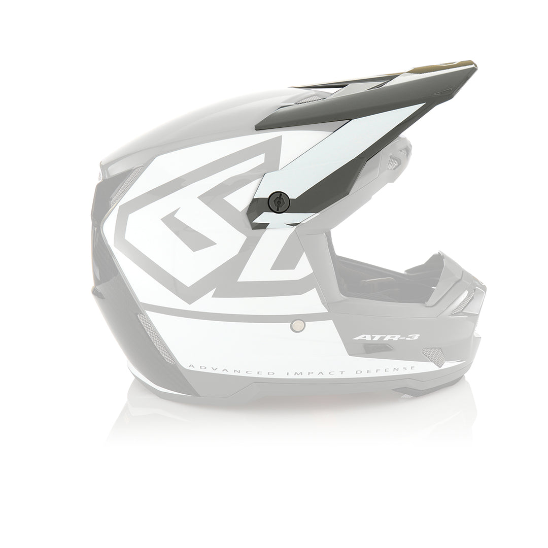 6D ATR - 3 Visor Hex Gloss - White