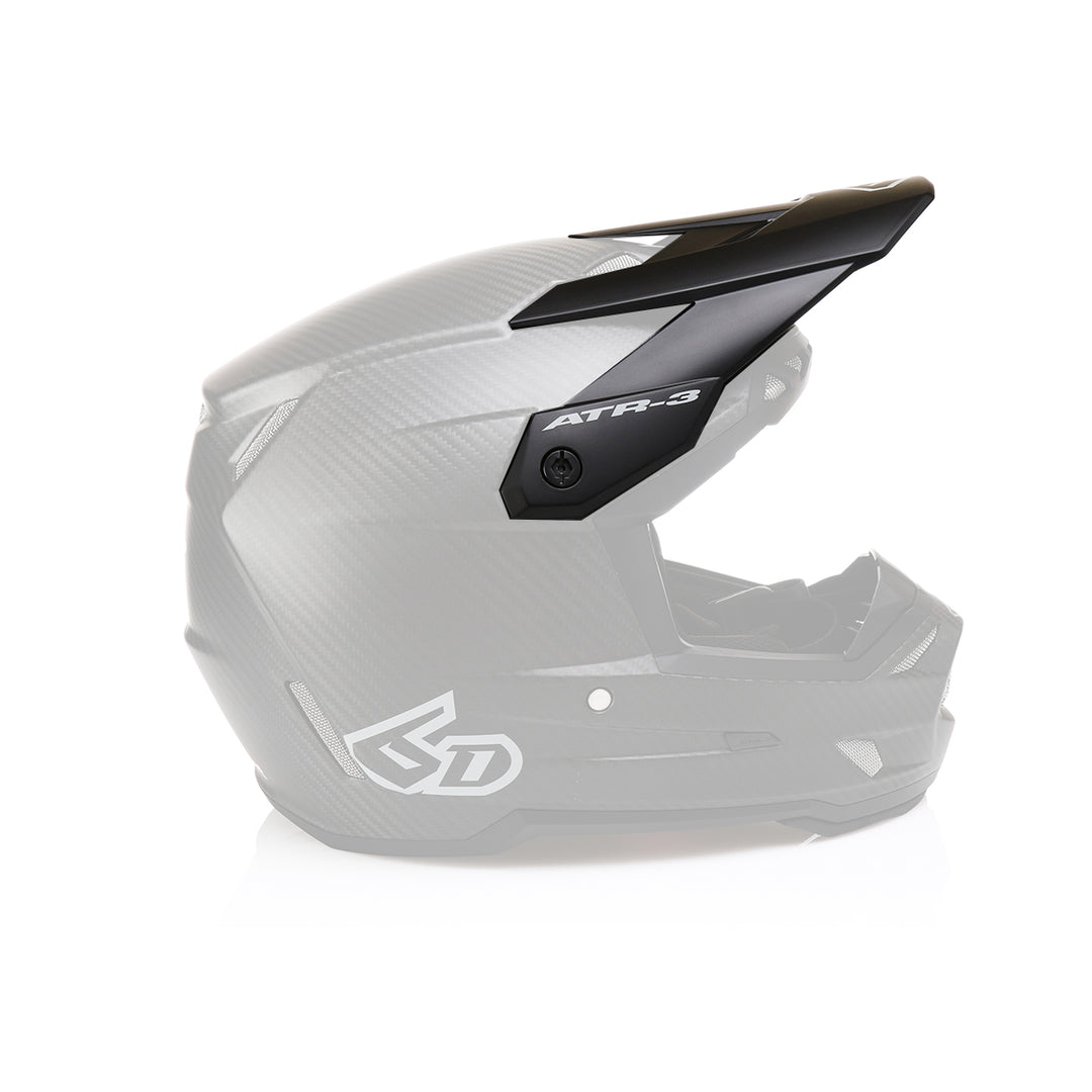 6D ATR - 3 Visor Solid Matte - Black