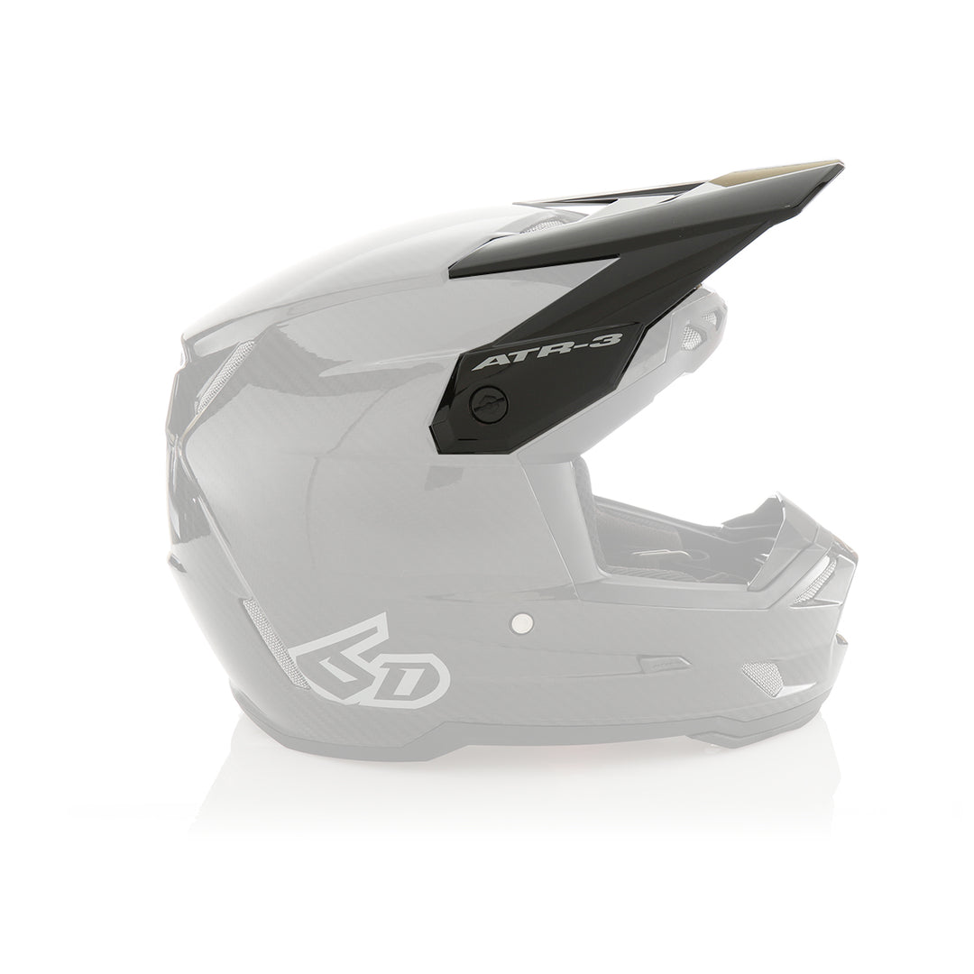 6D ATR - 3Y Visor Solid Gloss - Black
