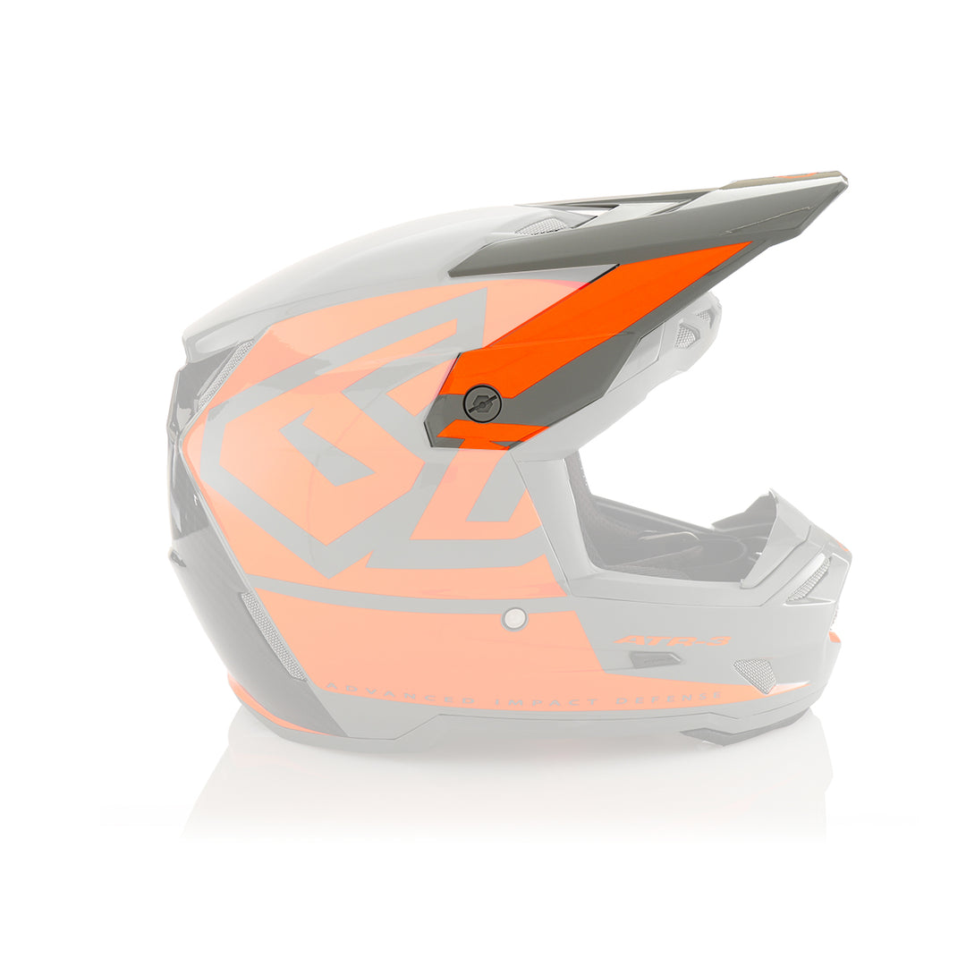 6D ATR - 3Y Visor Hex Gloss - Orange