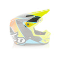 6D ATR - 3 Visor Wave Gloss - Cyan Neon Orange Yellow