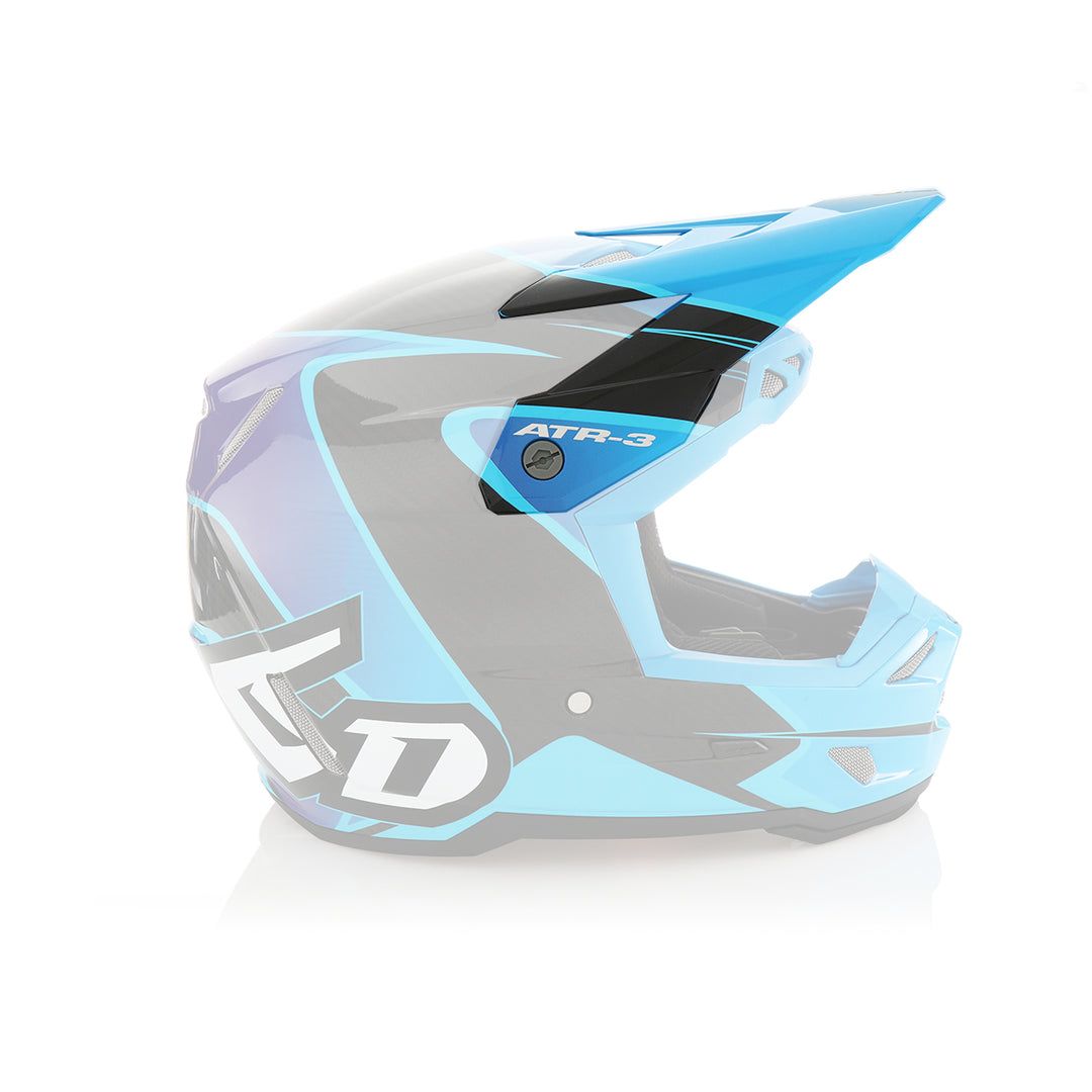 6D ATR - 3Y Visor Wave Gloss - Cyan Blue Purple