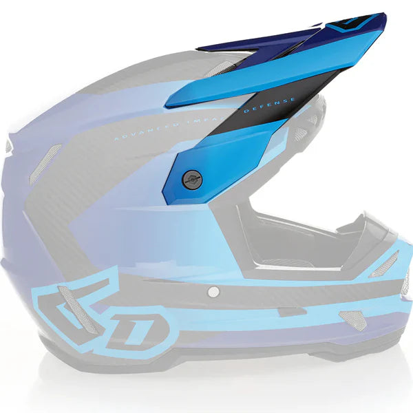 6D ATR - 3 Visor Pure Gloss Blue