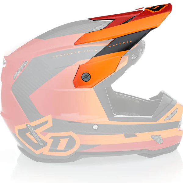 6D ATR - 3 Visor Pure Gloss orange