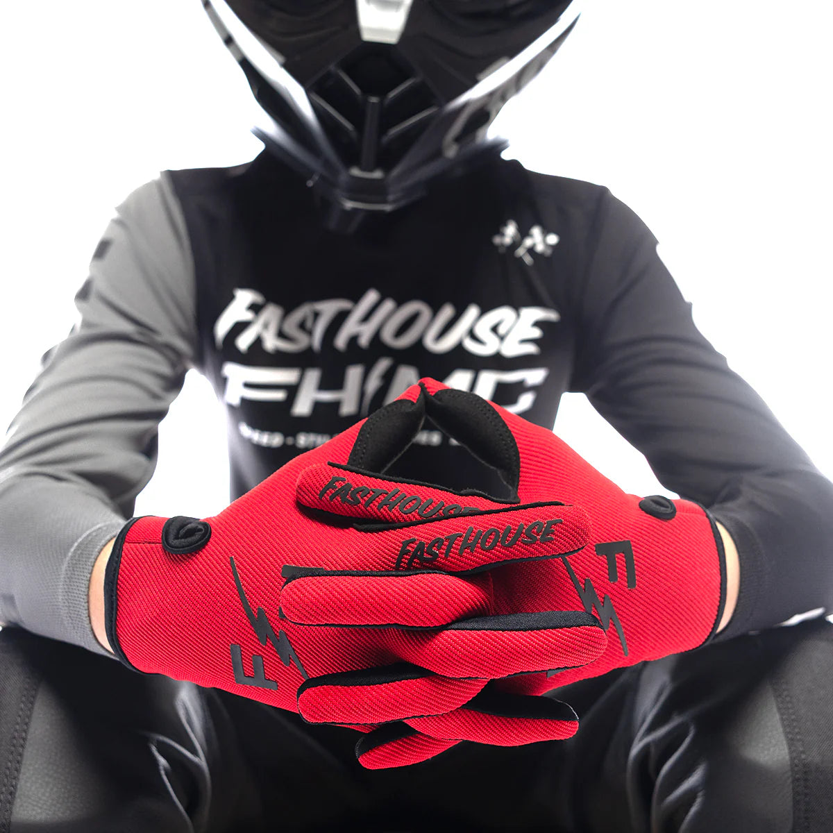 Fasthouse Carbon Eternal Youth Glove - Red