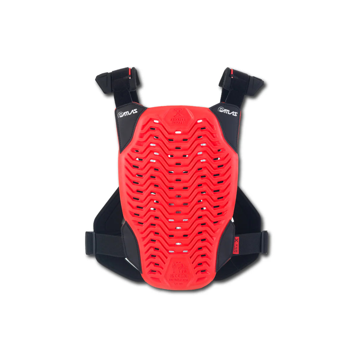 Atlas Charger Youth Hybrid Ai Chest Protector White