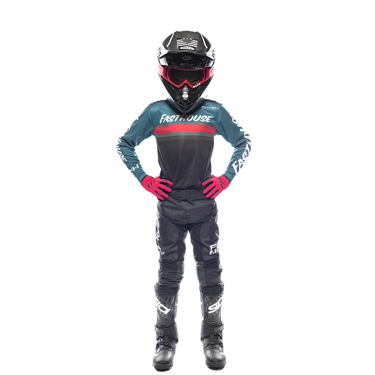 Fasthouse Carbon Force Youth Jersey - Teal
