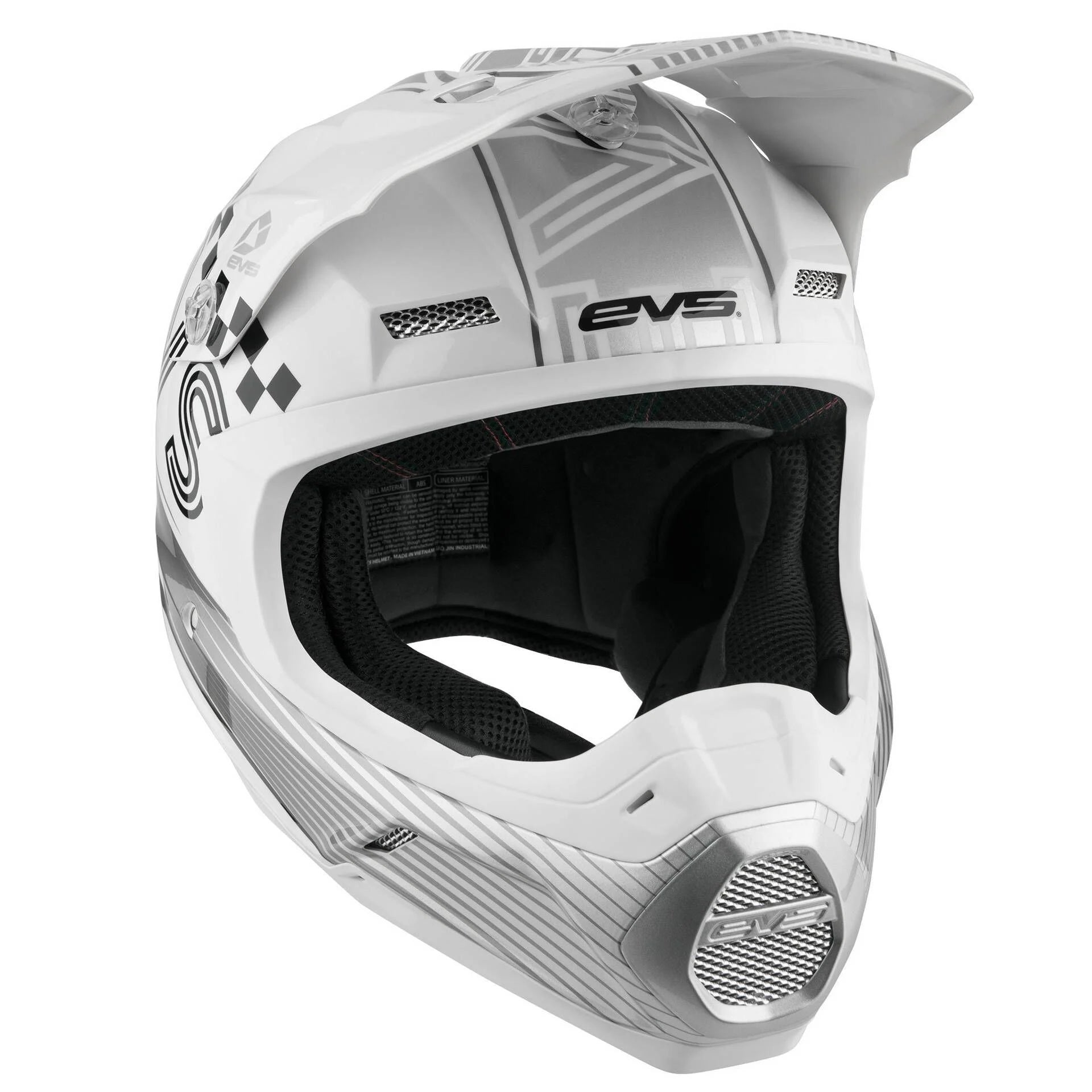 EVS T5 Torino Helmet White